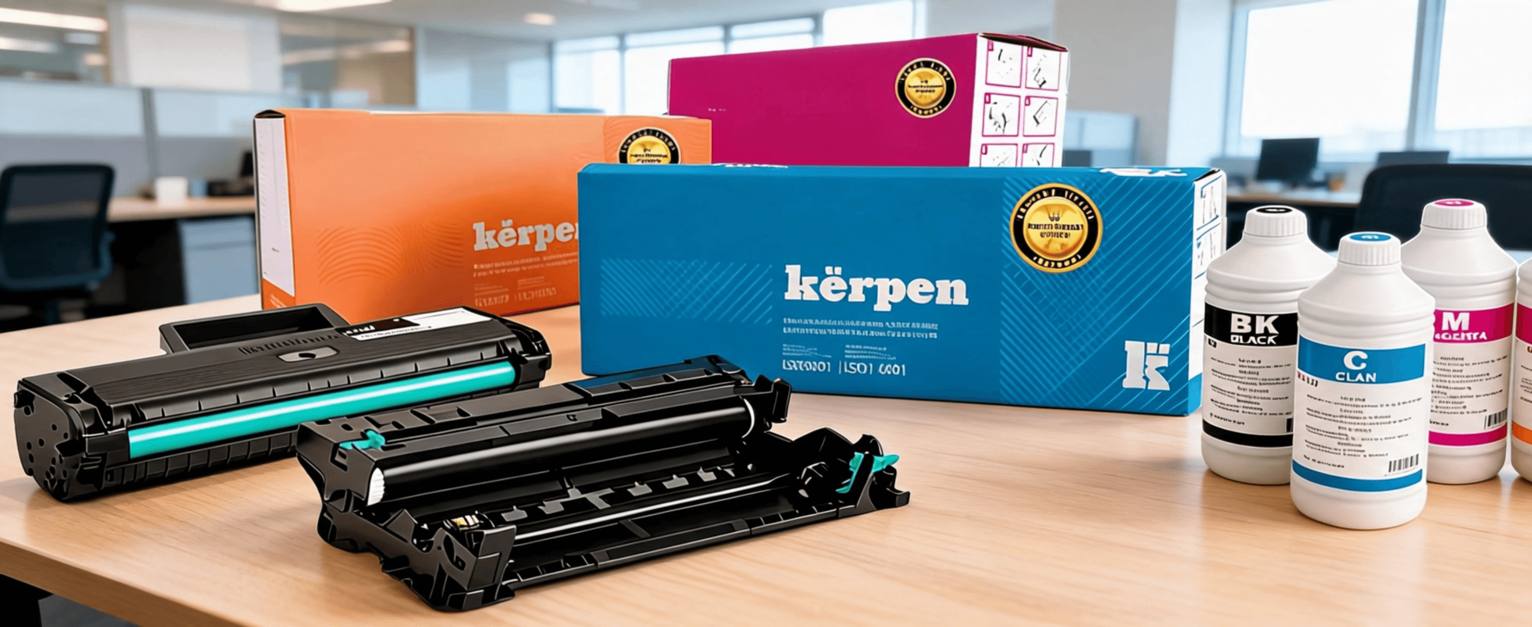 Consumibles kërpen en la oficina