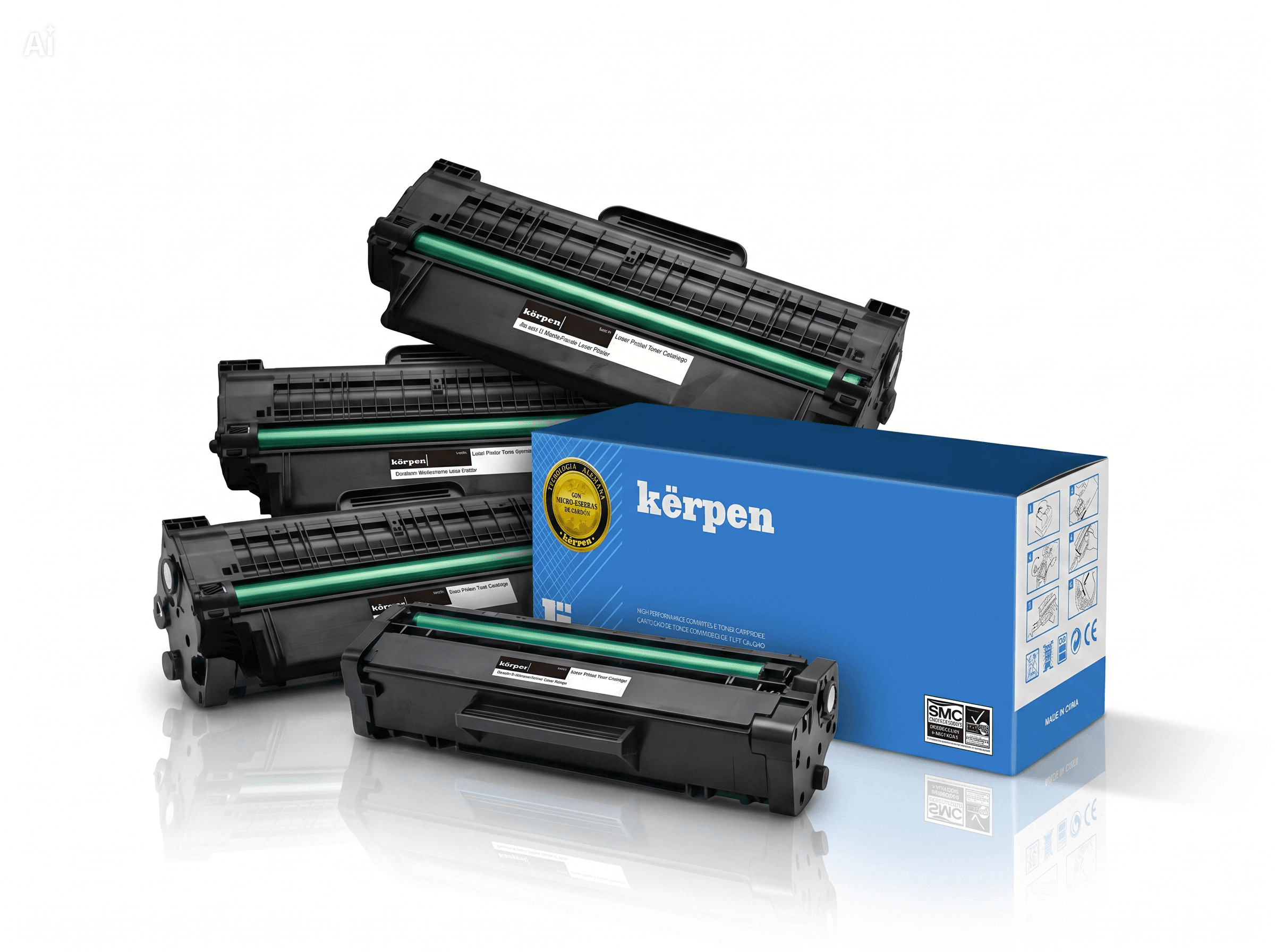 Productos kërpen: tóners y caja